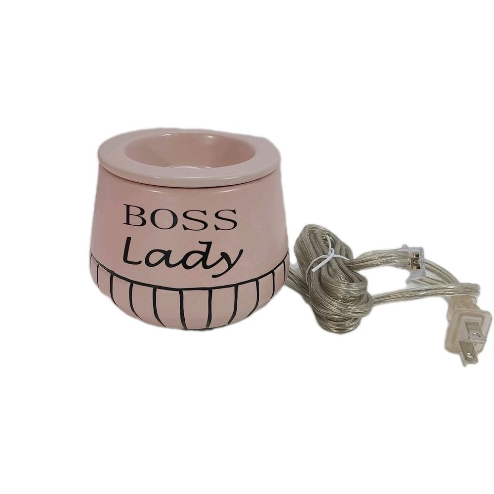 Pink Zebra Happy Thoughts Electric Wax Warmer Simmer Pot "Boss Lady"